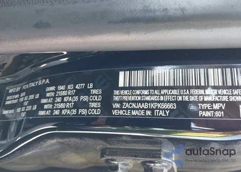 2019 Jeep Renegade Sport Fwd from USA, damaged, VIN ZACNJAAB1KPK66663